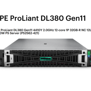 Serveur rackable Intel Xeon DL380 Gen11 – 12 cœurs, 32 Go RAM (SFF)